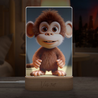 Lamp Cute animated monkey