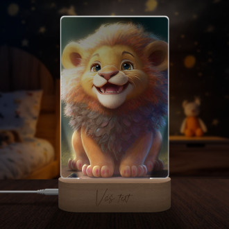 Lamp Cute animated lion 2