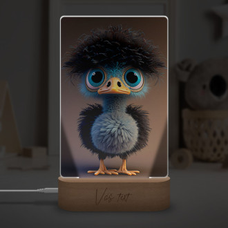 Lamp Cute animated ostrich