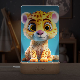 Lamp Cute animated leopard
