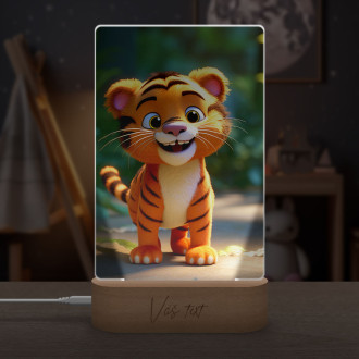 Lamp Cute animated tiger