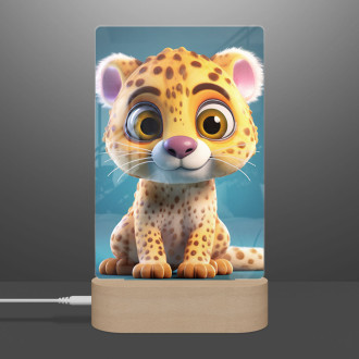 Lamp Cute animated leopard