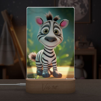 Lamp Cute animated zebra