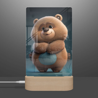 Lamp Cute animated teddy bear