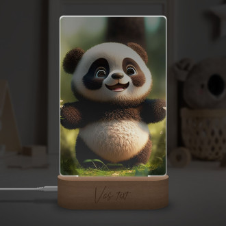 Lamp Cute cartoon panda