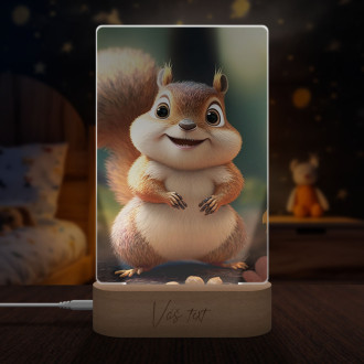 Lamp Cute animated squirrel 2