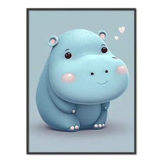 Cartoon Hippo 1