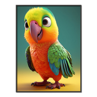 Cute animated parrot 1