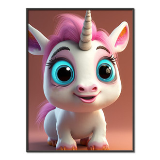 Cute animated unicorn