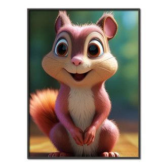 Cute animated squirrel