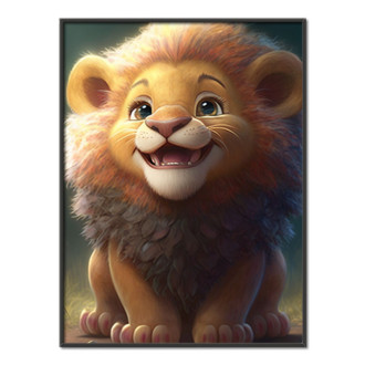 Cute animated lion 2