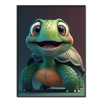 Cute animated turtle