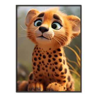 Cute animated cheetah 1