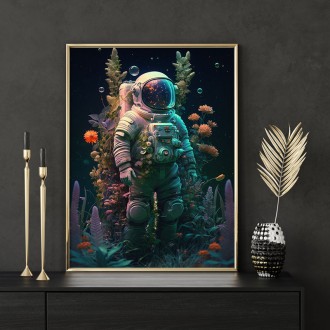 Astronaut underwater