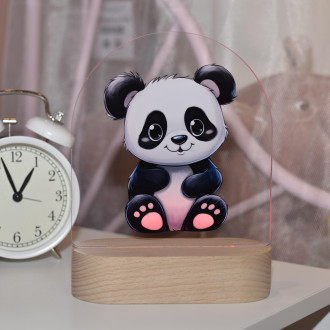 Baby lamp Cartoon Panda transparent