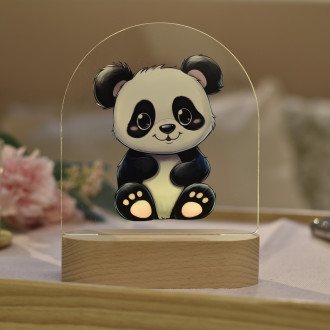Baby lamp Cartoon Panda transparent