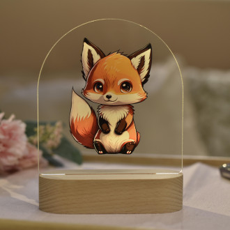 Baby lamp Little fox transparent