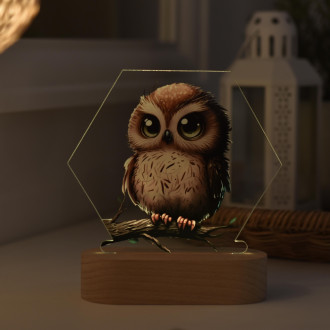 Baby lamp Little owl transparent