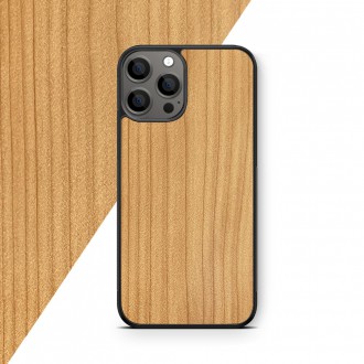 Phone case with wood veneer Cedar