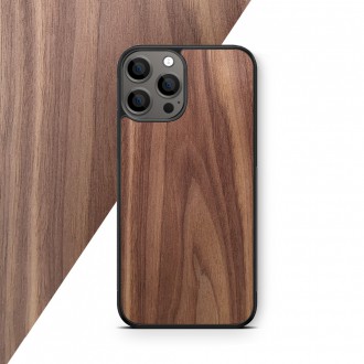 Phone case with wood veneer American walnut