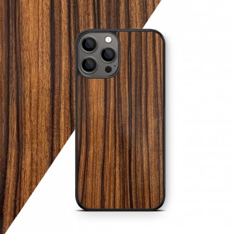 Phone case with wood veneer Palisander santos