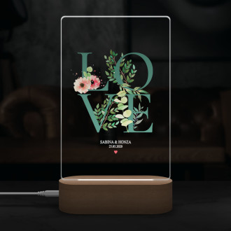 Lamp - Flowers - Love