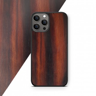 Phone case with wood veneer Macassar