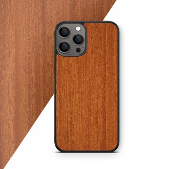 Phone case with wood veneer Mahogany