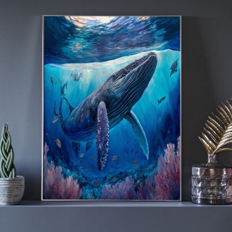 Underwater scenery Humpback whale