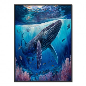 Underwater scenery Humpback whale