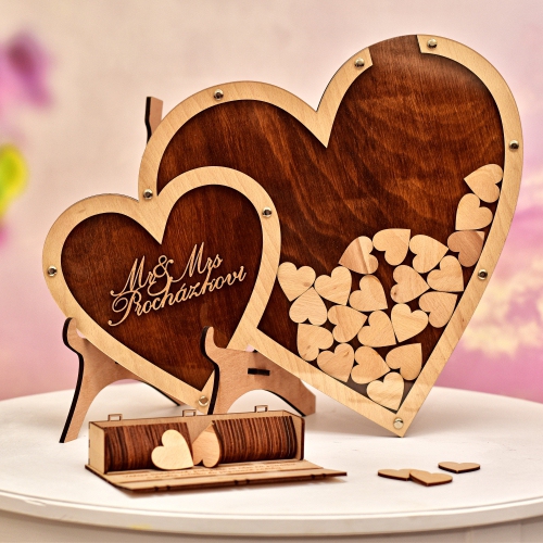 Wedding wooden wish containers - Kyoprint.eu